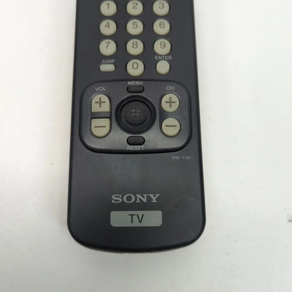Sony RM-Y907 TV Remote Control DVD VCR SAT Cable Multi Device Flip Top Black